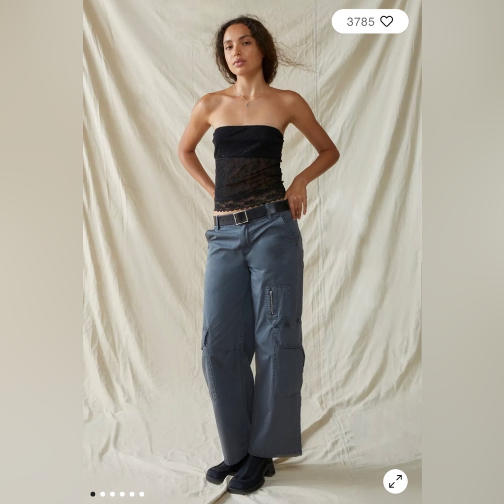 NWT Urban Outfitters UO BDG Rae Essential Carpenter Pants  Charcoal - size 0
